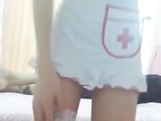 高颜值鹿少女情趣挑逗性感白丝护士服身材火爆小嫩妹-挑逗完真接开草