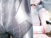 顶级女神穿上蜘蛛侠战衣小母狗被狂干02