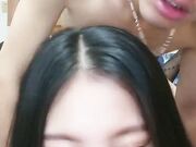 高颜值红唇妹子穿上黑色丝袜上位骑乘02