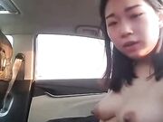 风骚主播开车去野外玩野战半路上忍不住深喉起来