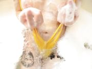 超爆乳D奶嫩模凯竹浴室大尺度视频MV超诱惑水枪激射爆乳淫现