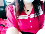 送嫂子回家路上激情啪啪 车内调情扒光吃奶玩逼口交大鸡巴 直接在车里干