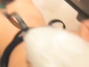 刚上的大二巨乳萌娘的调教 狐狸尾巴肛塞紧身束缚衣拽着狗链猛操不停呻吟