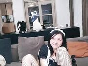 清纯少女白嫩粉穴自慰玩弄大屌狂插后入01