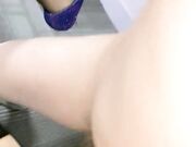 丝滑包臀裙黑丝高跟受不了了太硬了