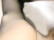 浅蓝包臀裙黑丝高跟舔逼内射小姐姐