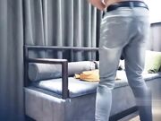 全国探花黄衣牛仔短裤妹子调情舔奶口交骑乘