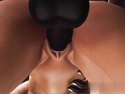 该死的机器奴隶被一只黑色大屌弄得屁滚尿流