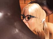 黑人大块头在桑拿里与一名大学生女孩性爱