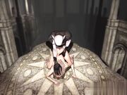 一个性感的女人在祭坛上被恶魔狠狠地操了一把