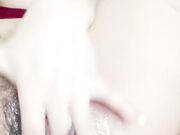 性感红唇小姐姐光滑美臀假屌骑坐搞得骚穴白浆