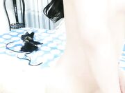 高颜值长相甜美白皙妹子和纹身男友啪啪 情趣装网袜舔逼震动棒插入69上位骑坐