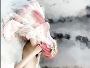 红发少女的骚逼就是不一样呀