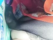 天然白虎嫩逼萌妹子开档黑丝跳蛋自慰