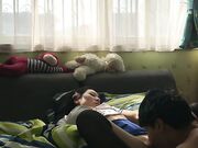 高颜值空姐女友穿着黑丝被我操