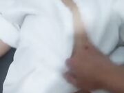 大奶小姐姐 鸡吧洗了没有有股味 皮肤白皙身材丰满 在家被小哥哥无套狂怼