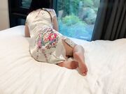 女儿的民族舞老师穿着旗袍被我操 后入她的肥臀内射