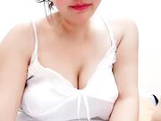 主人精厕肉便器大奶娜娜 全程露脸白丝情趣装道具玩弄骚穴伺候小哥激情啪啪