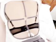 姐夫介绍小姨子模特面试被面试官摸阴舔逼拉丝勾引狂操后射满菊花淌向阴道