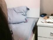 项圈链子舌钉妹妹 性感情趣装 近期下海收费房 干净粉嫩小穴 炮友扶腰后入