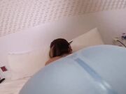 骚货大屁股人妻剪开瑜伽裤被我强行后入内射