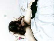 妖艳小骚货 吊带黑丝 反向口爆 后入骑乘