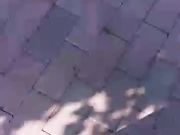 大白天公园勾搭路人路边站立啪啪