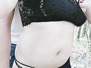 特会挑逗人眼镜御姐树林里野战