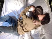 老牛吃嫩草眼镜大叔上小美女