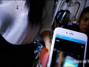 城中村碰到女神级短裙长发美女