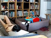 偸拍年轻夫妻家中沙发上打炮