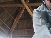 穿着尼姑服就是方便户外勾引路过的帅哥啪啪随机操逼