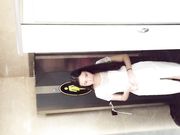 影院女厕偷拍白色连衣裙女神