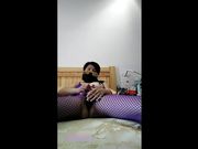 欲女少妇康语涵各式性感着装劲歌艳舞连体丝袜情趣道具自慰