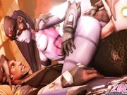 无码3D动画-热和紧的屄英雄得到阴部和屁股性交女英雄被操合辑