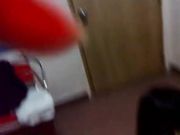 大屌哥城中村出租屋嫖妓鸡巴大搞得小姐有些吃不消