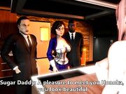 巨乳嫩妹第一次去夜店里应聘公主