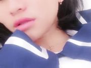 妹子自摸奶子逼逼自慰秀 学生制服跳蛋塞逼翘着屁股