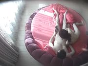 出轨骚妇与眼镜情夫激情造爱干之前一起看a片啪啪简直太刺激少妇高潮宫缩不停颤抖淫语连天对白太爽