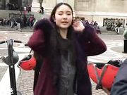 洋老外系列之带小姐妹一起玩平衡车