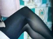 和白嫩的黑丝高跟情人