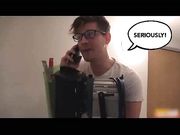 内裤套头上舔鸡巴屁眼干起来自己摸