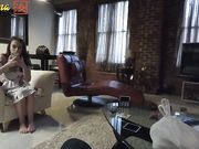 汝工作室八月新作-华裔小哥狂草漂亮绿眼白妞儿 圆挺爆乳 无套连续抽插 颜射