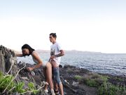 激情爱琴海 欧洲留学极品女友『林雅儿』与法国帅哥海边激情啪啪