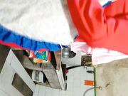 工友外出不在和他在厨房正在做饭的骚老婆搞起