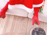 《糖心Volg》真人充气娃娃初体验 王者荣耀貂蝉圣诞Cos篇跪求主人速插小骚逼